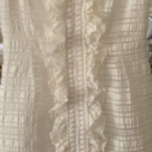 Nanette Lepore gorgeous white dress with intricate details